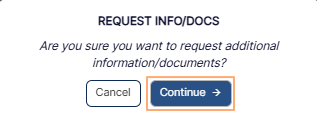 Request confirmation prompt