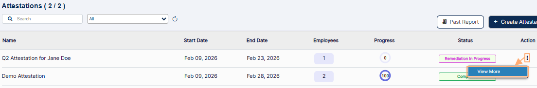 View More context menu
