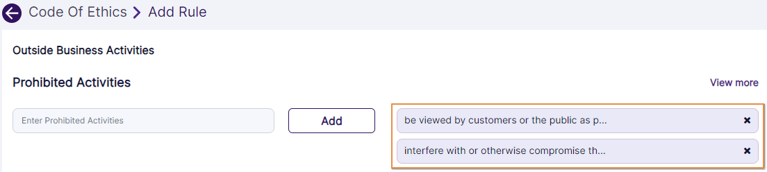 Two added rules visible