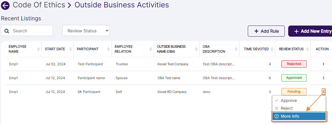 View More context menu option