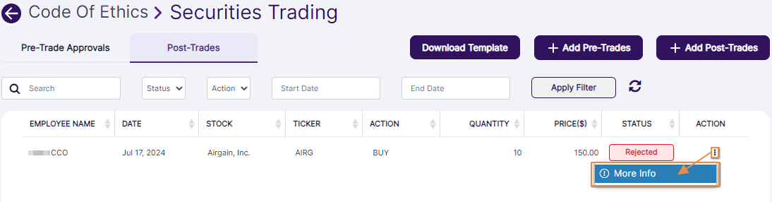 View More context menu option
