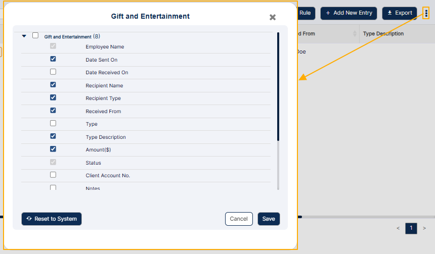 Loaded modal window