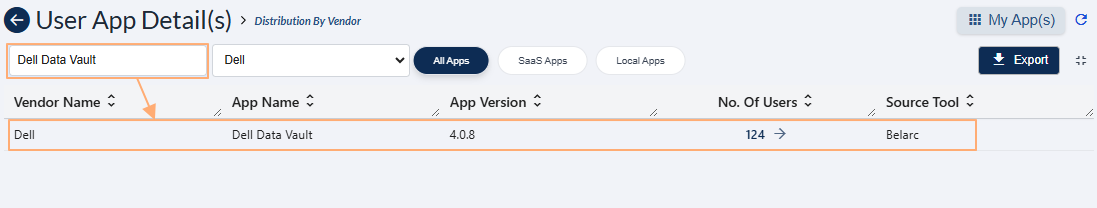 Using the search bar