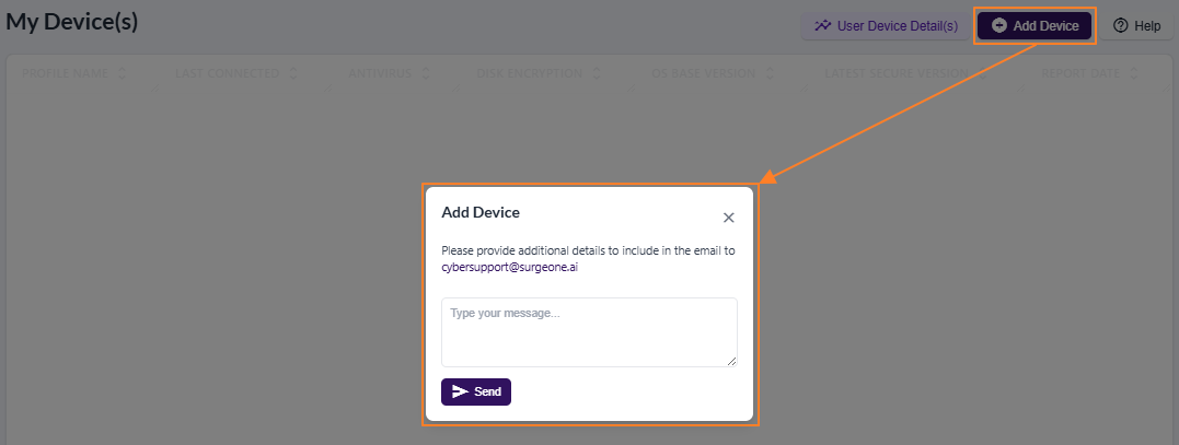 View of the loaded modal window