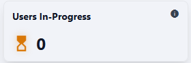 Viewing the Users In-Progress card