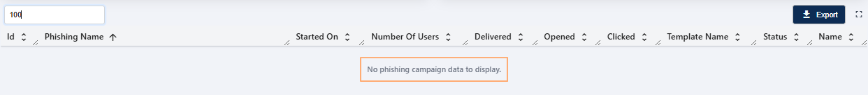 No matching records found