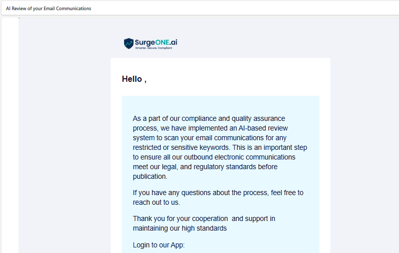 Email triggered to the email address of the assigned user