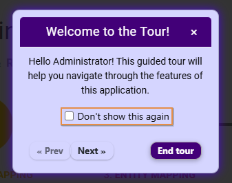 Checkbox to prevent guided tour trigger on future logins