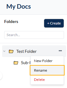 Fig: 24 - Rename menu option