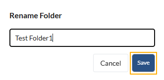 Fig: 25 - Updating the folder name