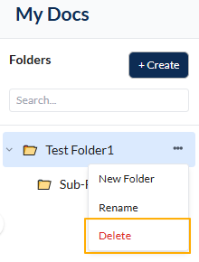 Fig: 28 - Delete menu option