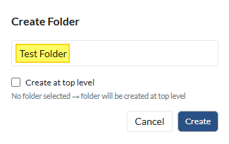 Fig: 7 - Providing a name to the new folder