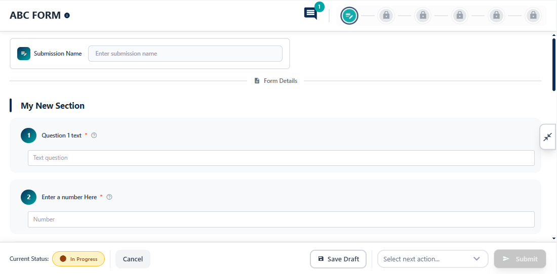 Redirected form view