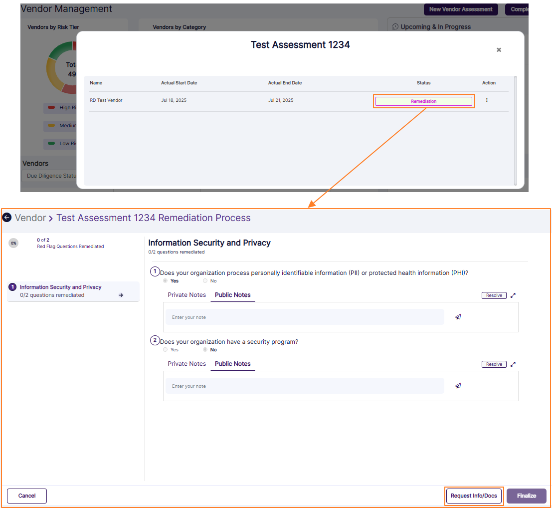 Request Info/Docs button