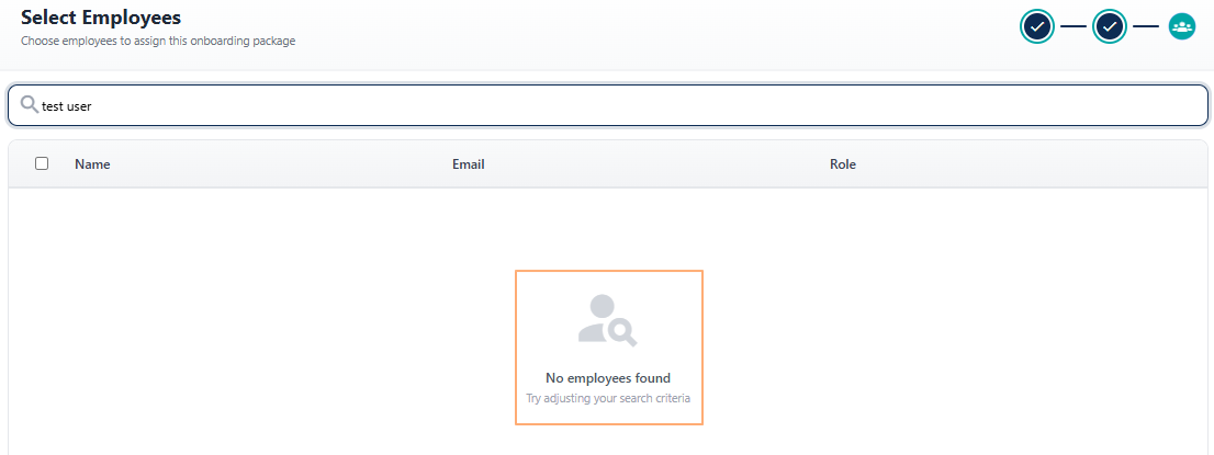 No matching records found