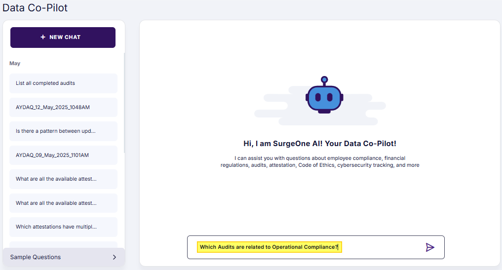 Entering custom query