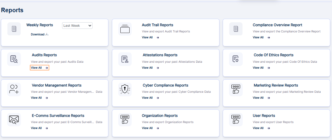 Option to navigate to the report