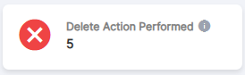 Delete Action Performed Card