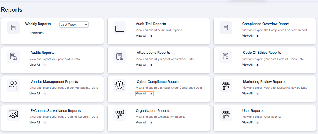 Option to navigate to the report