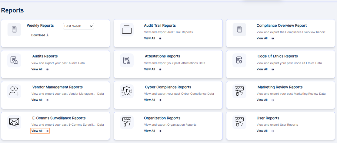 Option to navigate to the report