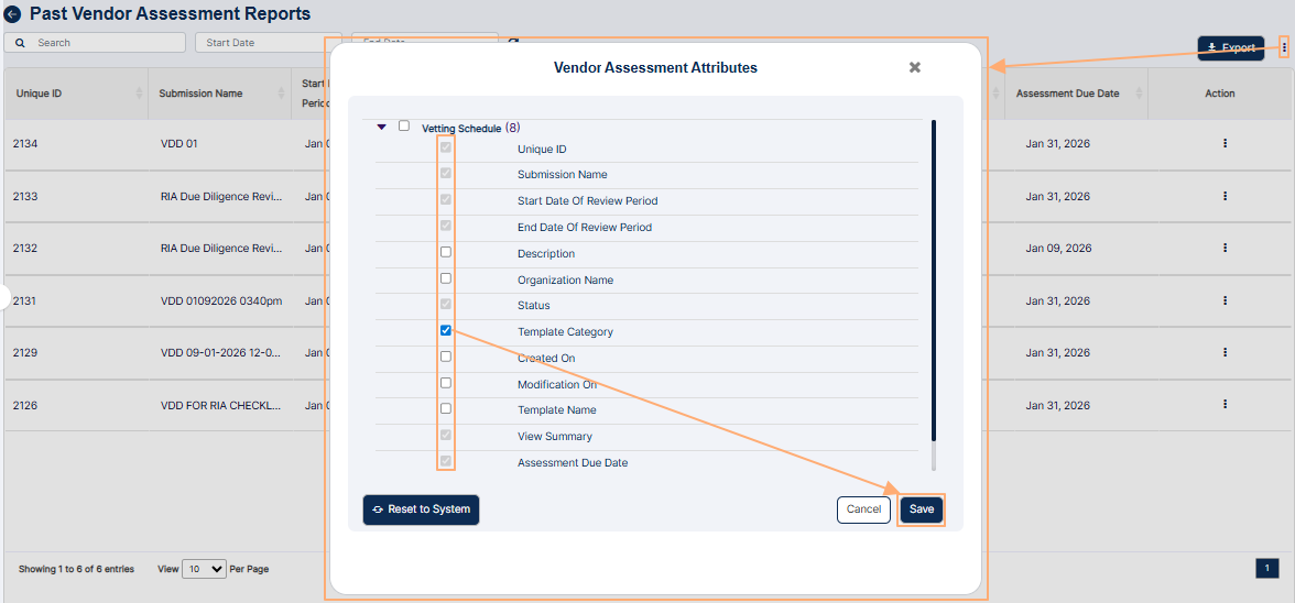 Downloaded report view