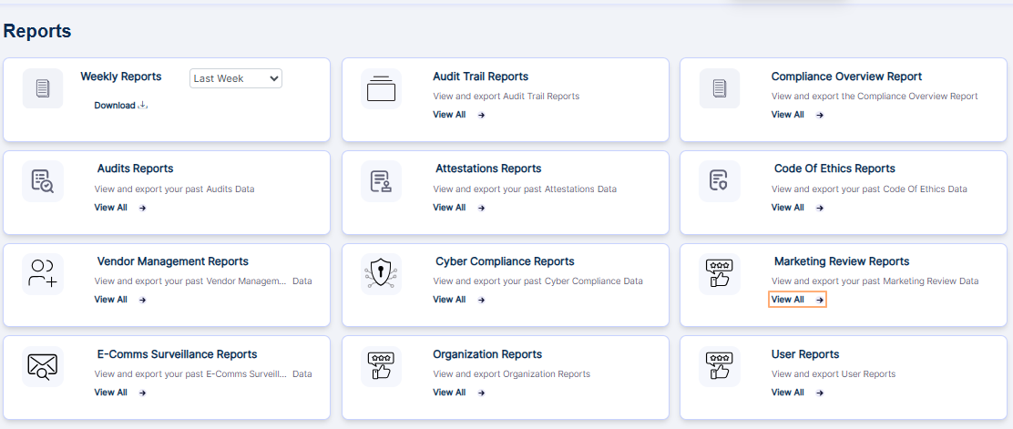 Option to navigate to the report