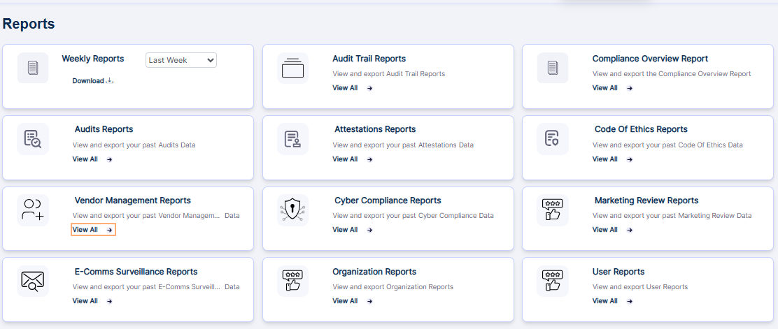 Option to navigate to the report
