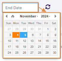 End Date filter