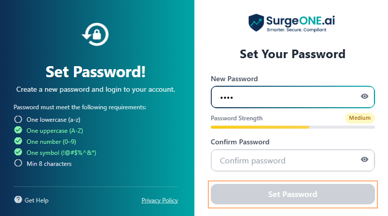 Continue button disabled