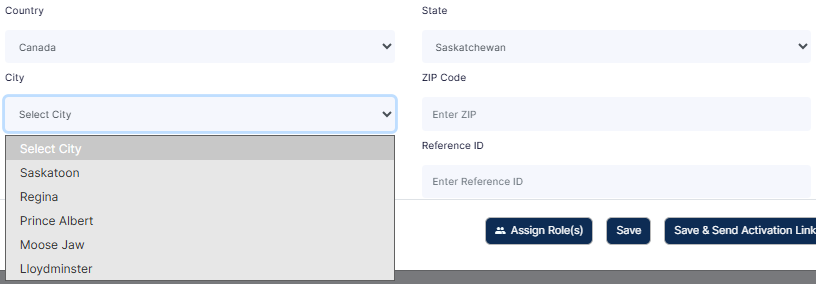 Selecting applicable City