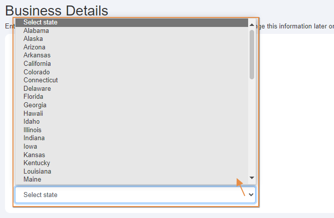 Selecting applicable State