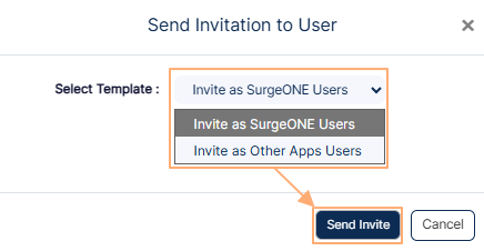 Choosing method of Inviting user