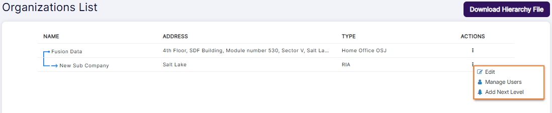 Import File context menu absent