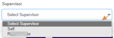 Supervisor dropdown