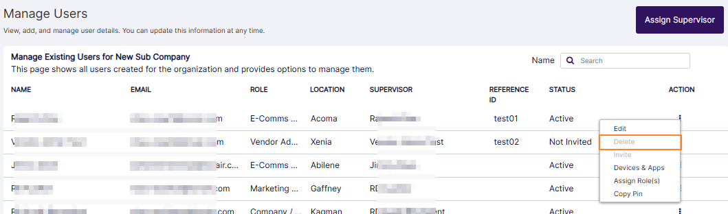 Delete option of the row context menu can load as disabled