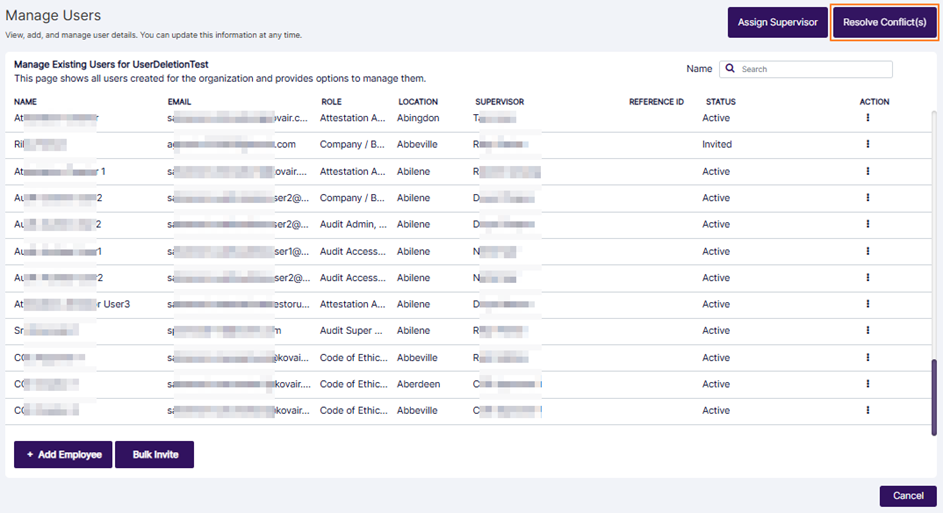 Resolve Conflict(s) button