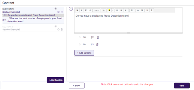 View of the newly added section