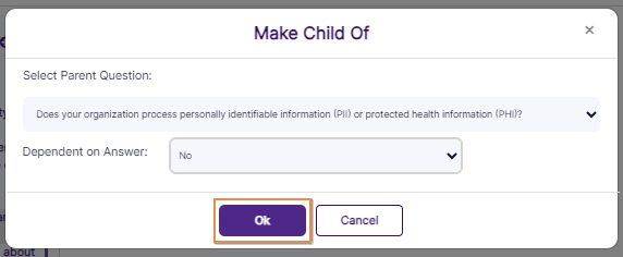 Ok button of modal window