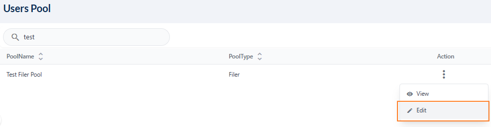 Clicking on the Edit menu option