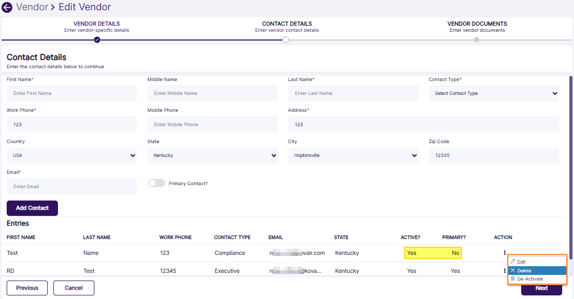All menu options enabled