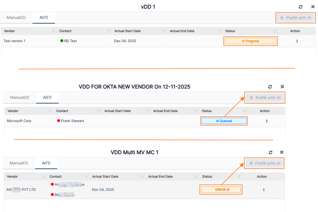 Button to prefill with AI response disabled