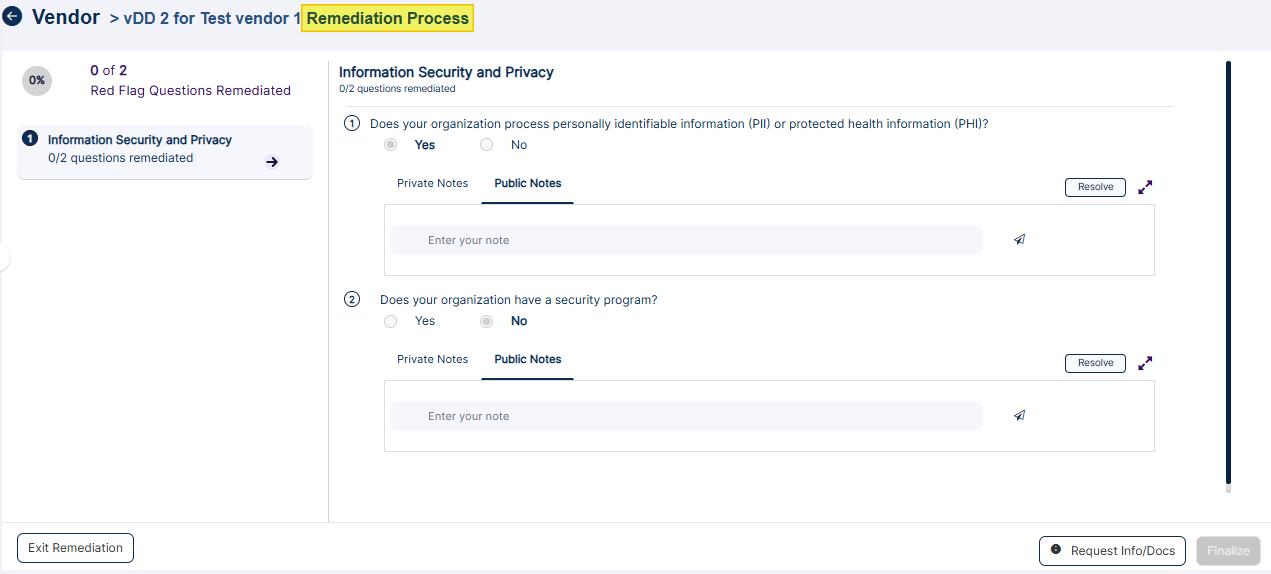 Remediating a flagged assessment