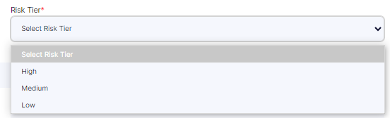 Risk Tier options