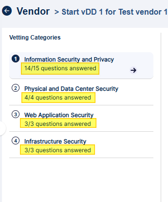 Number of questions answered preview